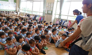名古屋市立幼稚園の避難訓練の画像