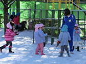 雪遊びの写真