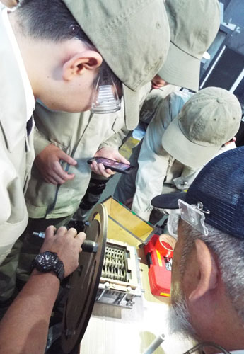 校外見学のようす